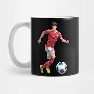 Football Run Kick Goal Mug